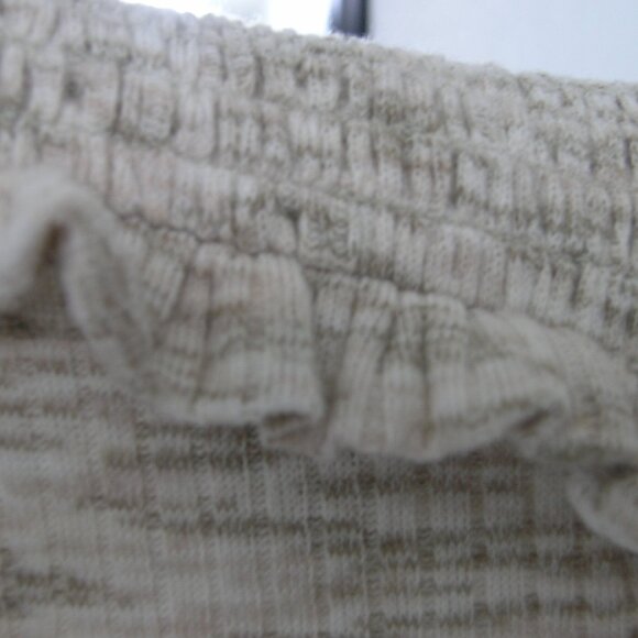 Zac & Rachel Long Sleeve V Neck knit top  size Small shades of cream and tan - Picture 5 of 13